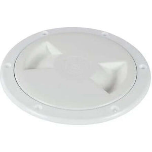 Trappe de visite ouvrante 125mm en plastique ABS blanc avec joint d'étanchéité pour herméticité.
