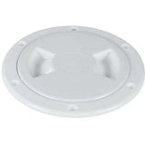 Trappe de visite ouvrante 100mm en plastique ABS blanc, circulaire avec joint d'étanchéité.
