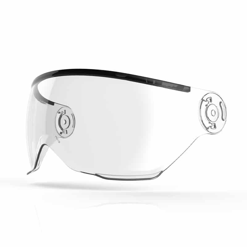 Visière standard pour casque X-OVER, visière de rechange transparente, protection contre les embruns et le vent.