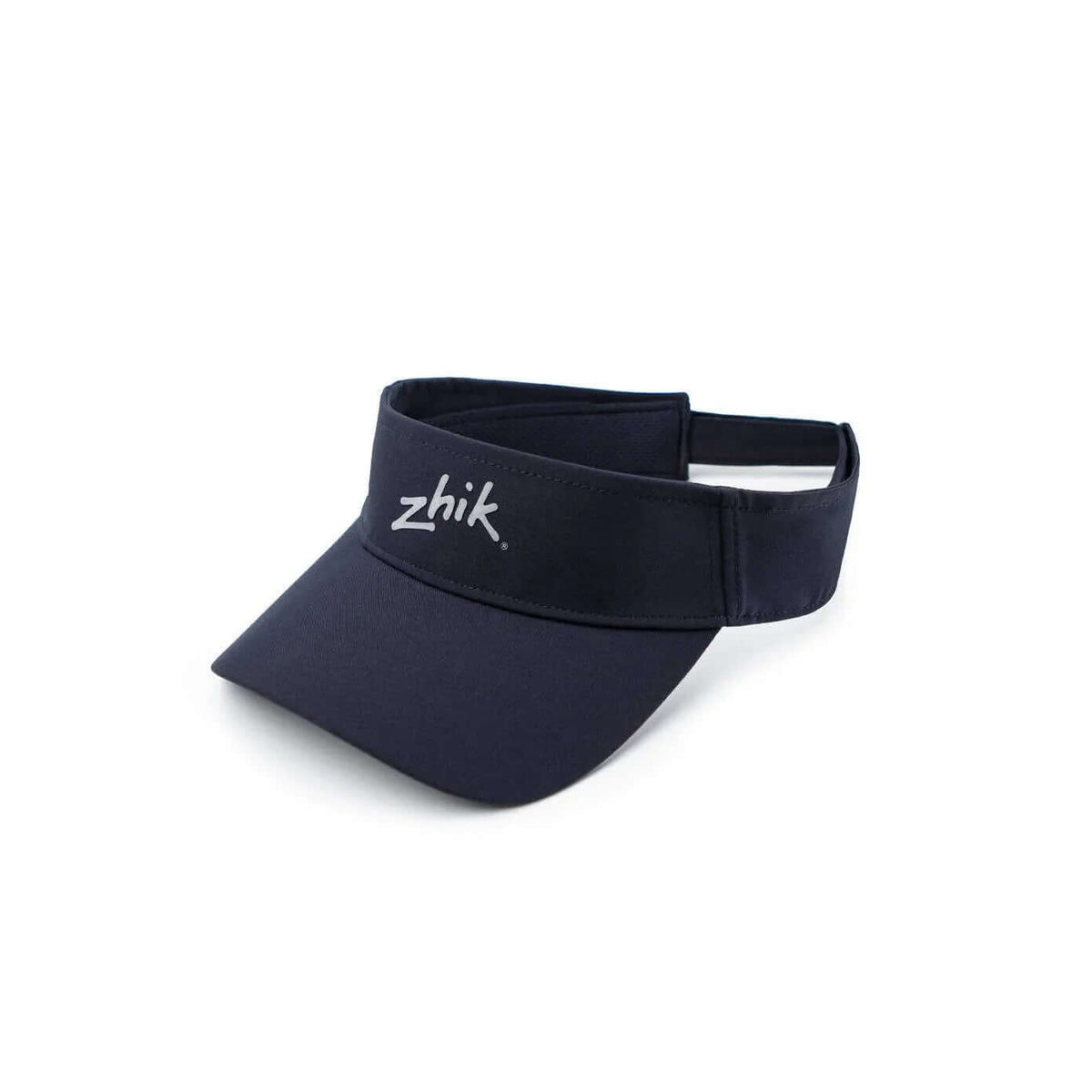 Visière zhik navy en tissu durable, réglable pour un confort optimal et protection solaire.