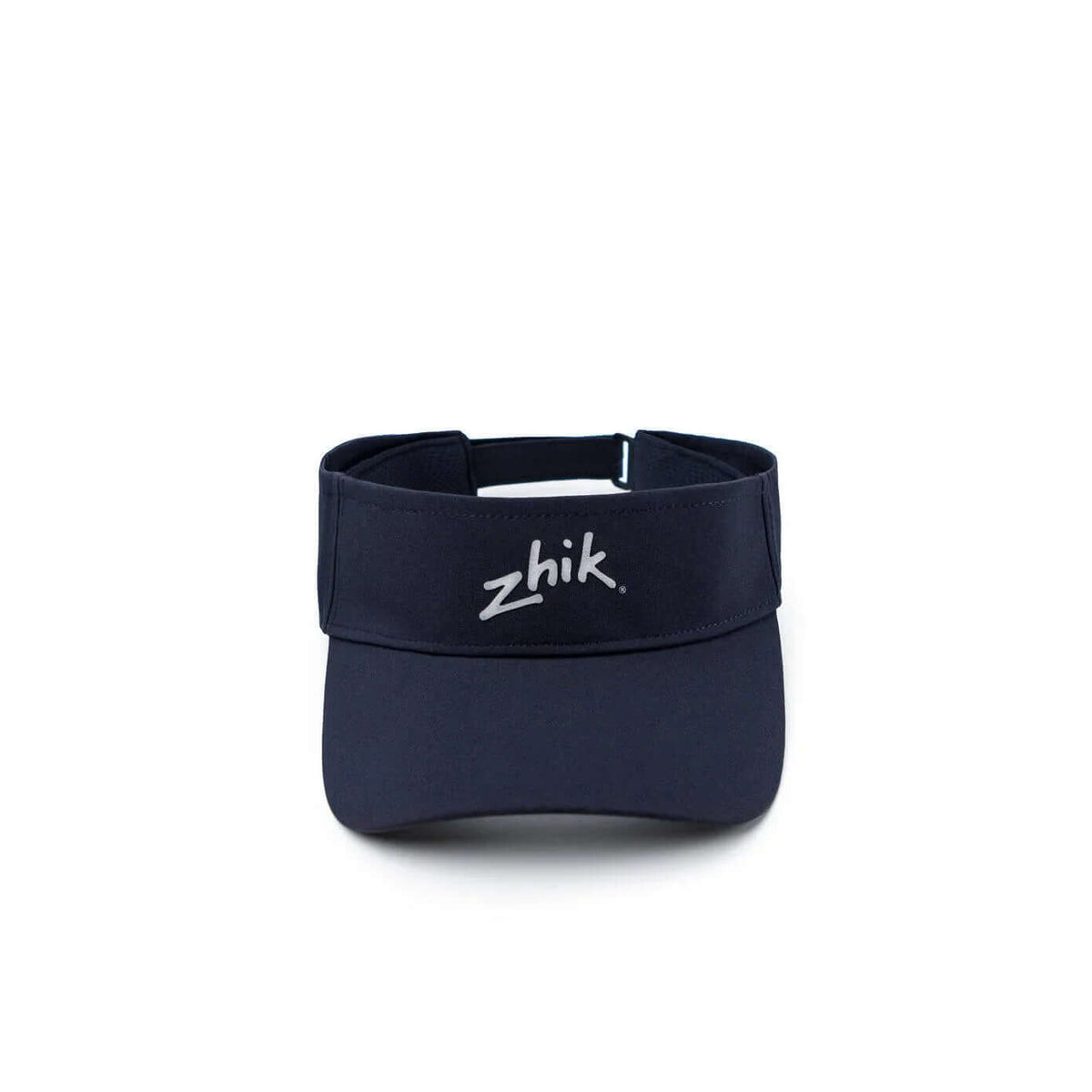 Visière zhik navy avec tissu extérieur durable et réglage facile pour un confort optimal.