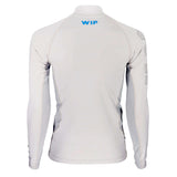Overtop LONG SLEEVE RASHGUARD GREY vue arrière, tissu confortable et résistant en polyamide spandex, protection UV +50.